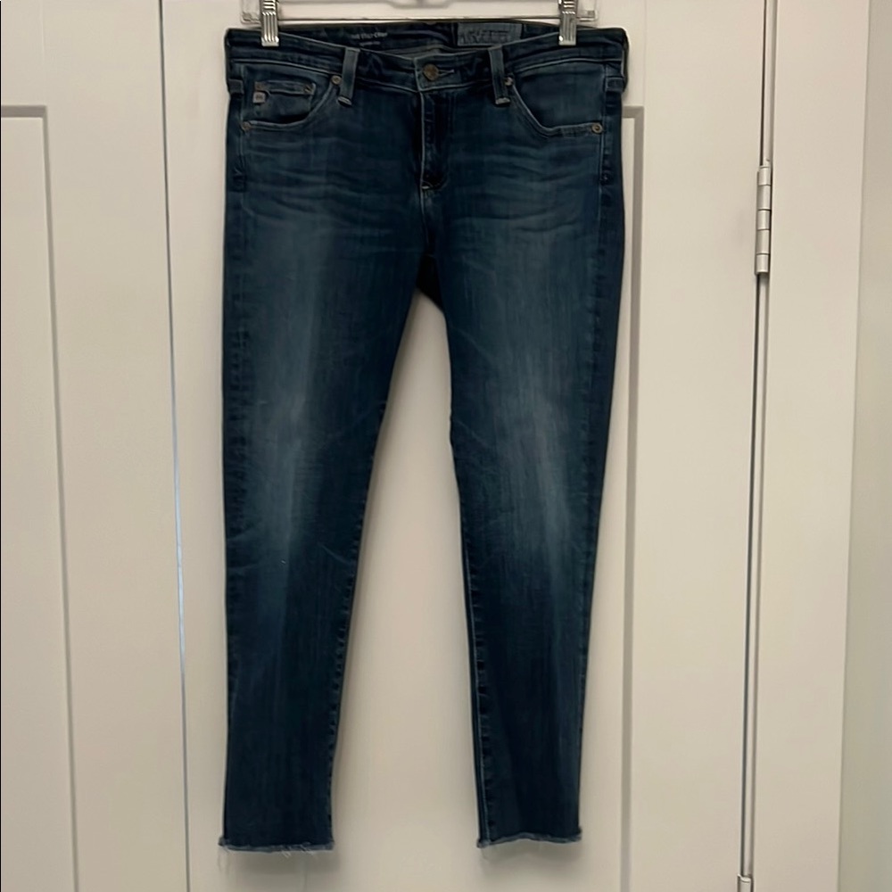 AG Adriano Goldschmied STILT crop Cigarette Crop Women's Blue Jeans size 28